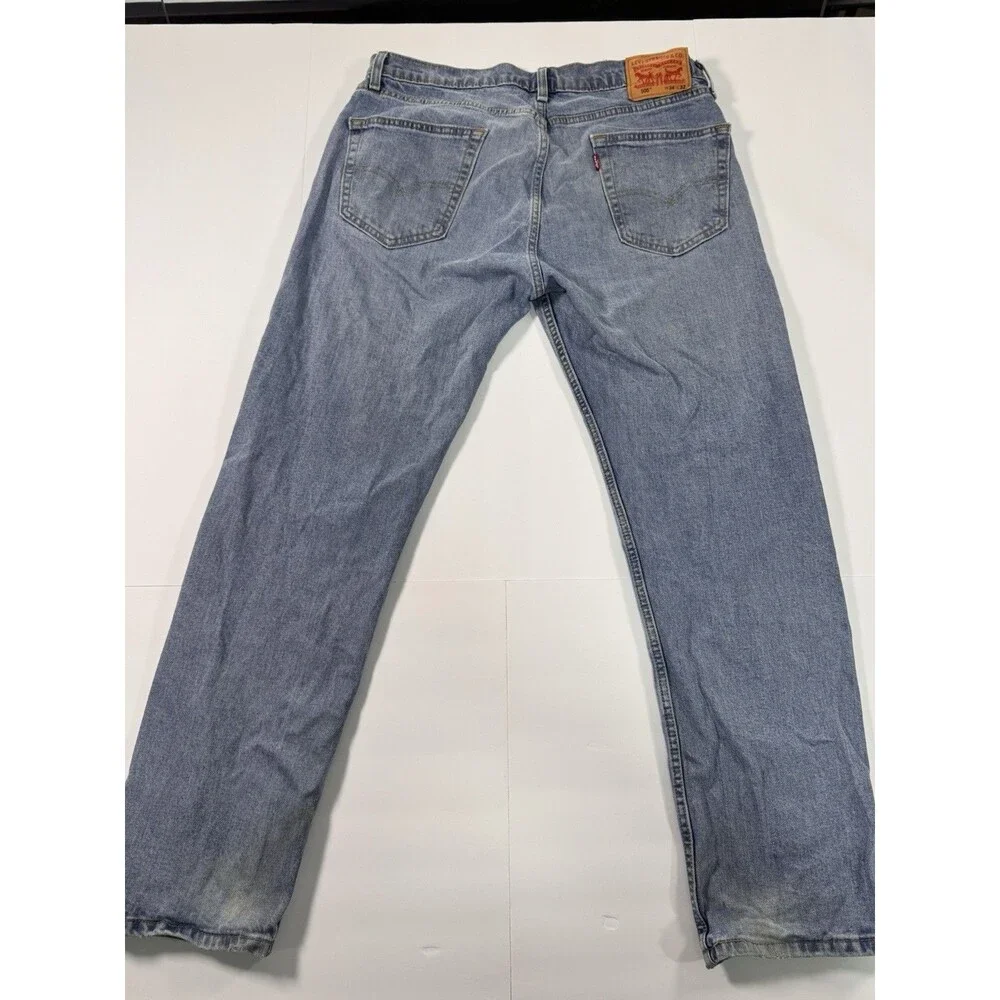 Levis 505 Jeans Mens 34x32 Blue Denim Straight Leg Medium Wash
